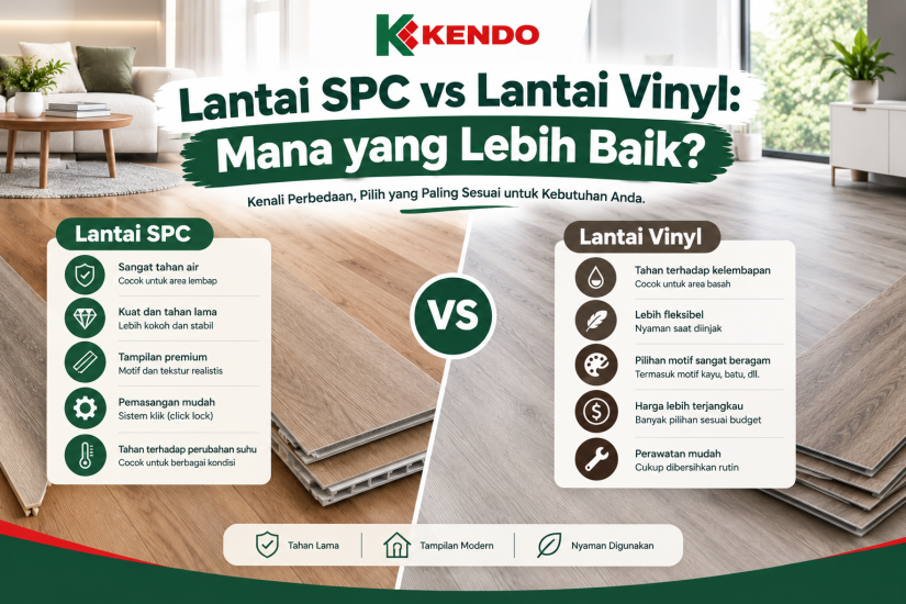 Lantai SPC vs Lantai Vinyl: Mana yang Lebih Baik?